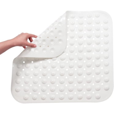 Tapis de Douche Carré Antidérapant 48x48 cm, Tapis de Bain Antidérapant avec Design de Massage des Points d'Acupression
