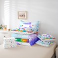 thumbnail image 5 of Little Mermaid Ensemble de Douillette 7 Pcs Lit Tout-en-un Simple, Ensembles de Literie Poissons de l'Océan Ensemble de Draps Animaux Marins de Rêve avec Douillette, 5 of 5