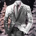 thumbnail image 2 of Kcodviy Boho for Mens Breasted Prom Suits Two Button Retro Ethnic Mens Suits Slim Fit Style Suits Open Front Young Mens Suits Business Casual Jacket, 2 of 3