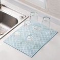 thumbnail image 4 of Coofit Tapis d'Égouttage pour Vaisselle en Tissu Absorbant en Molleton Corail Doux, Coussin Chauffant de Cuisine, Tapis d'Égouttage, 4 of 10