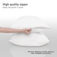 thumbnail image 4 of 3D Air Fabric Waterproof Pillow Protectors with Zipper, Pillow Covers Set of 2 Zippered Pillow Case Pillow Encasement Soft Breathable ( Standard, Square), 4 of 7