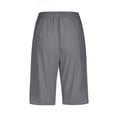 thumbnail image 4 of Timegard Womens Plus Size Shorts Elastic Waisted Drawstring Lightweight Casual Knee Length Shorts with Pockets, 4 of 5