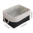 thumbnail image 3 of Panier de Rangement Pliable en Tissu pour l'Organisation de la Maison – Rangement pour Garde-Robe, Jouets et Lessive avec Poignées Robustes, 3 of 6