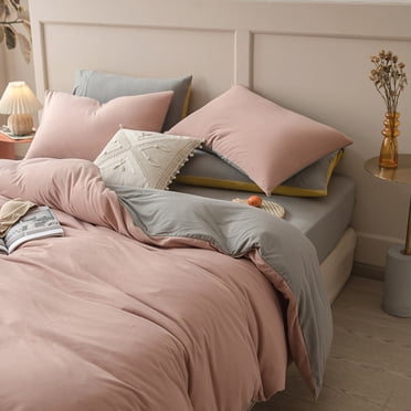 Ensemble de Literie en Polyester Lavé pour Dortoir d'Étudiant / Sac de Lit Confortable et Doux / Convient aux Lits Simple, Double et Grand / Tissu Respirant pour Chambre à la Maison