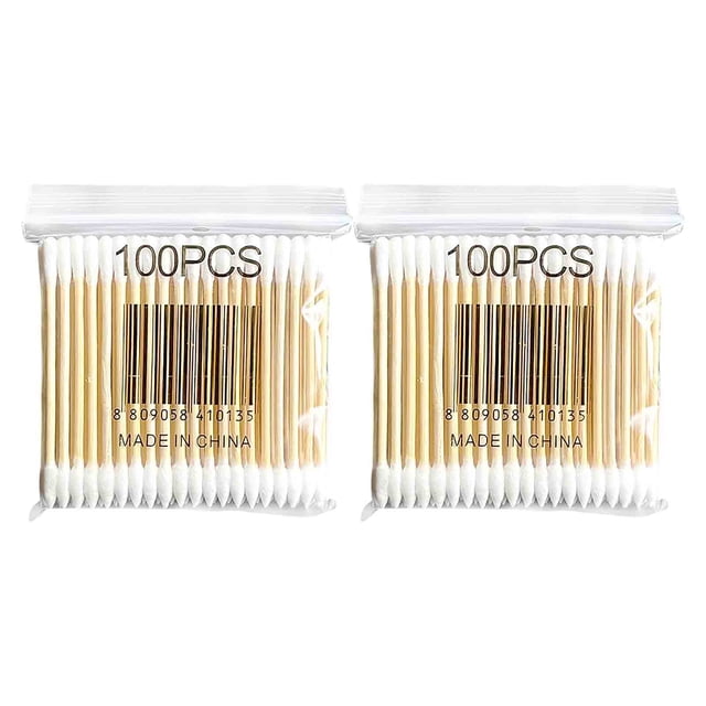 Kyusrd Summer All Sale!100 Soft Bag Wood Stick Double Swab Sanitary Swab