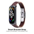 thumbnail image 3 of Bracelet en Cuir PU en Acier Inoxydable Réglable avec Boîtier de Pare-Chocs Smart Montre Accessoire de Remplacement pour 7, 3 of 8