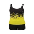 thumbnail image 4 of Plus Size Swimsuits for Women Two Piece Tankini Top Boyshort Bathing Suits Tummy Control Swimwear, 4 of 6