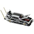 thumbnail image 2 of Skyline C210 "Bosozoku Style" RHD (Right Hand Drive) #210 Matt Black and Silver 1/64 Diecast Model Car by Pop Race, 2 of 3