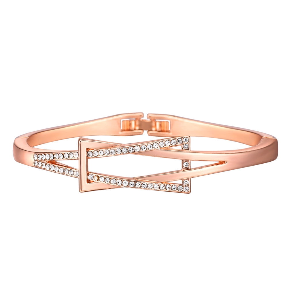 Latrodar Bracelet Géométrique pour Femmes, Mode, Design Tendance, Cadeau de Noël