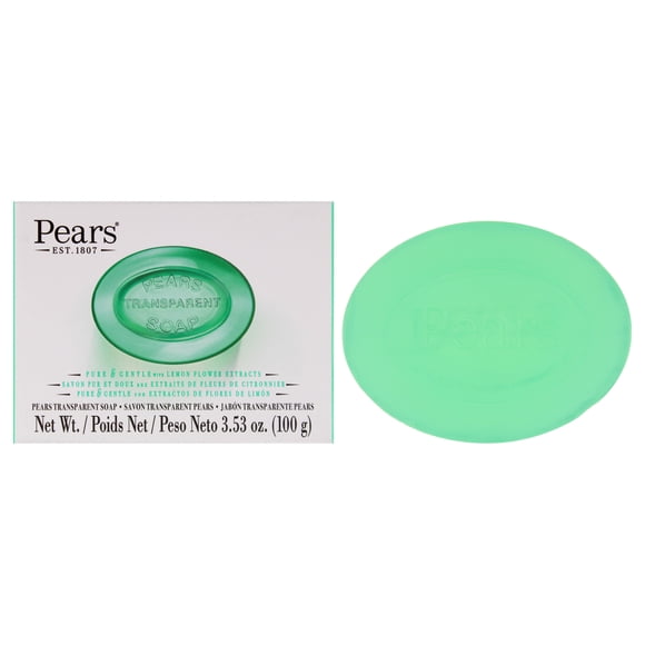 Pur et Doux avec Glycérine et Extraits de Fleurs de Citron - Vert par Pears pour Unisexe - Savon en Barre 3,5 oz