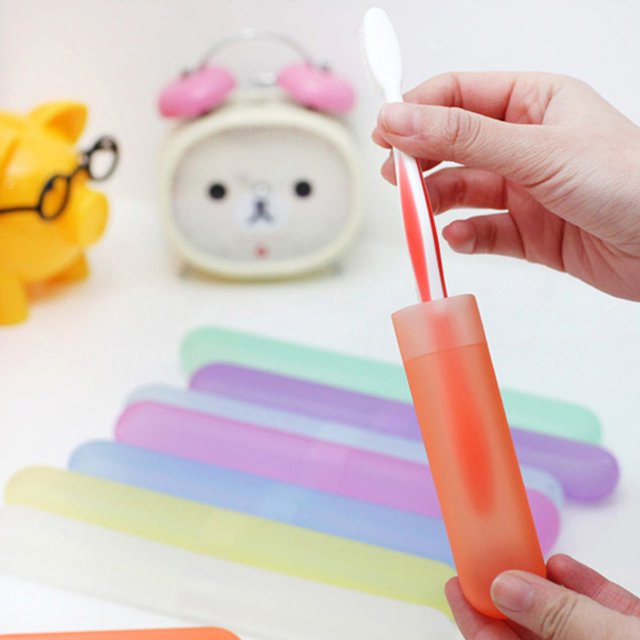 SHAGUOZHOU 8 Pack Portable Toothbrush Holders Travel Cover New Tube Multicolor Set