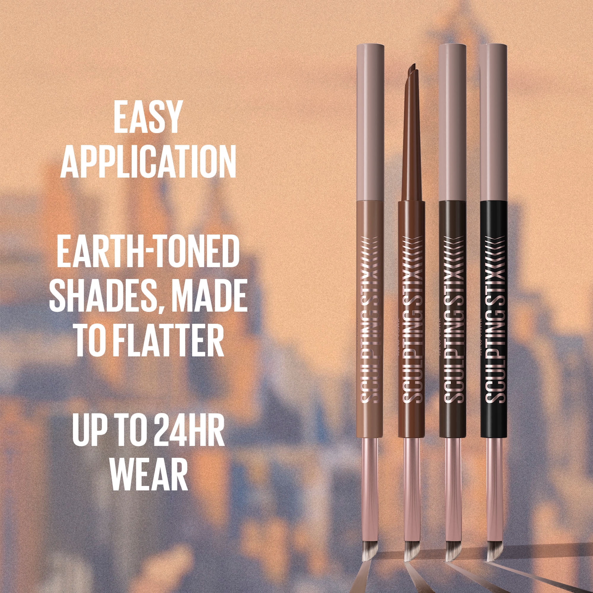 Maybelline Sculpting Stix Eyeliner 2-in-1 Dual Ended Liner Smooth Espresso 0.7G