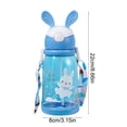 thumbnail image 3 of Bouteille d'Eau en Paille en Forme de Lapin avec Couvercle Rabattable, Bouteille en Plastique Réutilisable de Grande Capacité pour l'Extérieur, les Déplacements et l'Hydratation Quotidienne, 3 of 6