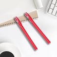 thumbnail image 4 of SIYTUAU 12 Pack Red Frosted Ink Pens Boxed With Bullet Nose Design Plastic Construction For Fast Writing And Exams Pen Set Red, 4 of 6