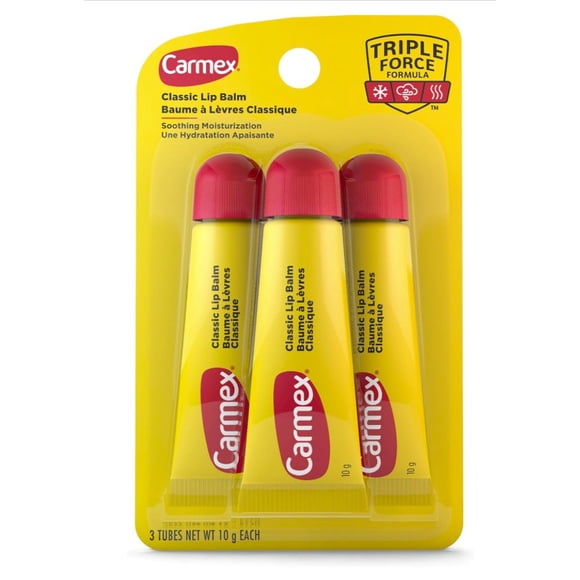 Carmex Saveur Classique Tube à Presser Lot de 3