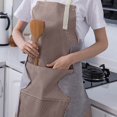thumbnail image 3 of Server Aprons Adjustable Kitchen Apron with Hand Wipe, Water-Drop Resistant with 2 Pocket Cooking Bib Apron for Women & Men Apron for Man, 3 of 6