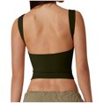 thumbnail image 4 of Yuyuzo Tank Tops for Women Crew Neck Sleeveless Basic Tank Tops Seamless Backless Solid Color Crop Shirts, 4 of 6