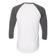 thumbnail image 4 of T-shirt Raglan à Manches Trois-Quarts, XS, WhiteAsphalt, 4 of 4