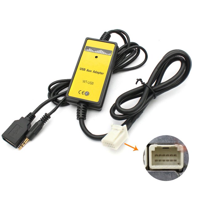 Car Audio MP3 USB Interface Aux Adapter For Toyota For Corolla For Camry