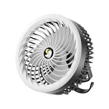 EGNMCR Camping Fan With LED Light Rechargeable Battery Fan 1200mAh Powered On Fan Tent Fans With Hook 3 Speed Portable USB Desk Fans For Camping Tent And Home electric fan