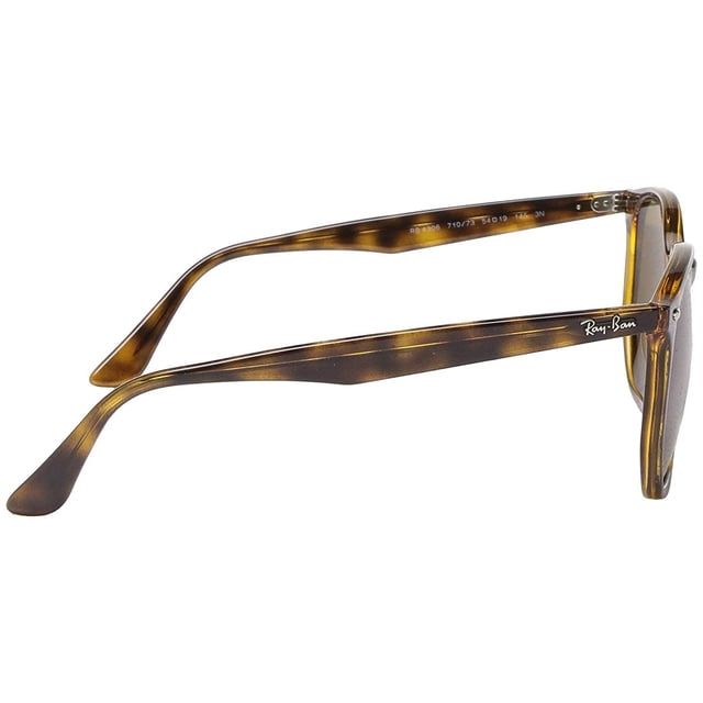 Ray Ban Sunglasses - 0RB4306 with tortoiseshell acetate frame and brown lenses, featuring the white Ray-Ban logo on the temple arm, designed for adult sunglasses offering UV protection and suitable for everyday wear.