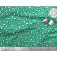 thumbnail image 3 of Soimoi Poly Georgette Fabric White Heart Print Fabric by The Yard 42 Inch Wide, 3 of 5