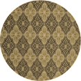 thumbnail image 1 of Ahgly Company Machine Washable Indoor Round Transitional GoldenRod Gold Area Rugs, 7' Round, 1 of 7