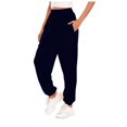 thumbnail image 1 of Clearance Womens Pants Petite Sports Solid Color Trousers Jogging Sweatpants Jogger Pants, 1 of 7