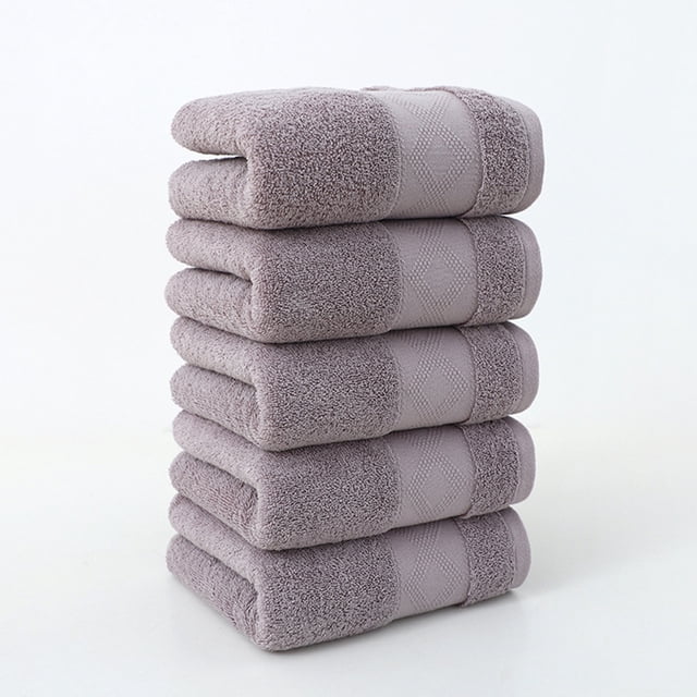 Fridja Ultra Soft Cotton 5 Pack Hand Towel Set 14x28 Inch, Fit for use in Beach, Bathroom, Kitchen, Gym, Spa & General Cleaning, Soft Compact & Lightweight Multi Purpose Absorbent Hand Towels