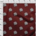 thumbnail image 2 of oneOone Polyester Lycra Fabric Leaves Block Print Fabric BTY 56 Inch Wide, 2 of 4