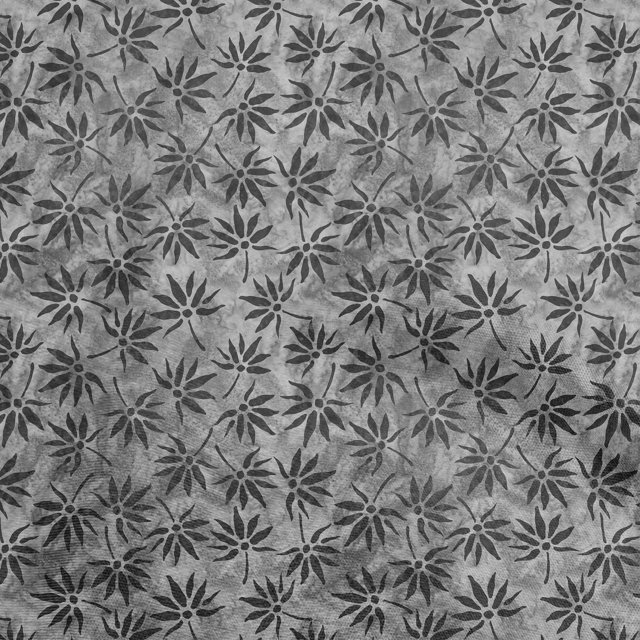 oneOone Cotton Poplin Twill Gray Fabric Asian Block Craft Projects Decor Fabric Printed By The Yard 56 Inch Wide