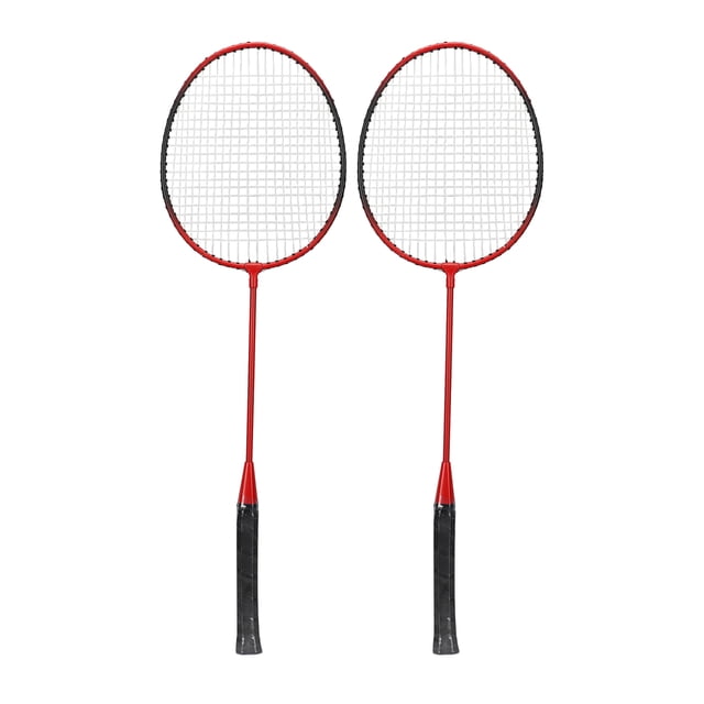 LEIJIAER Raquette de Badminton Offensive en Alliage de Fer Légère Prise Confortable Sports Raquette de Badminton Rouge