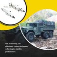 thumbnail image 3 of VONKY 2pcs Aluminum Alloy Aluminum Upgrade Front Rear Bridge Axle Gear Box For WPL 1/16 C14 WPL 1/16 C14 silver, 3 of 6
