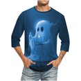 thumbnail image 1 of Birdeem T-Shirts à Manches Longues pour Hommes Imprimé Col Rond Mode Décontractée Manches Courtes Blouses Chemises Manches Longues Chemises de Noël pour Hommes, 1 of 4