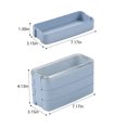 thumbnail image 3 of Yhmxh Kitchen Gadgets Kitchen Essentials Stackable Bento Box,Lunch Box Kit With Spoon & Fork,3-In-1 Compartment Whea-t Straw Meal Prep Containers,Leakproof Stackable Bento Lunch Box Meal, 3 of 9