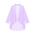 thumbnail image 4 of Oyolan Gilets Kimono pour Femmes en Mousseline Transparente, Cache-Maillots Décontractés Amples, Boléro Ouvert à l'Avant, Manteau Lavande G, 4 of 5