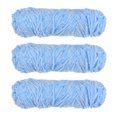 thumbnail image 1 of Unique Bargains Fil Chenille en Velours Polyester Bleu Pâle, 3 Écheveaux, 1 of 7