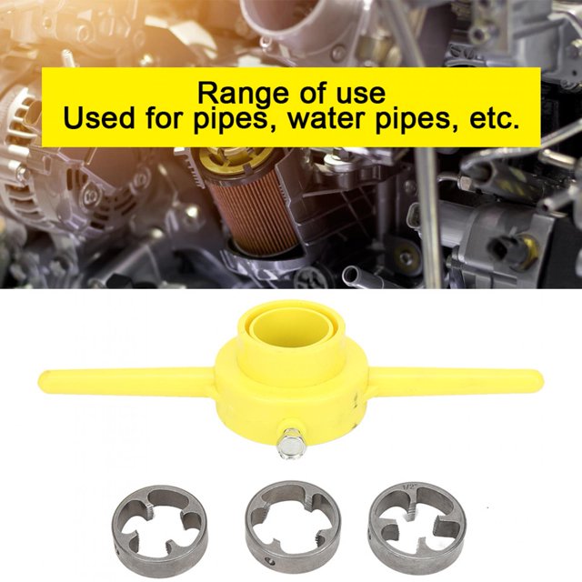 AMONIDA Easy To Use Plastic And Alloy Thread Maker Tool NPT Die Set Power Tool Accessories Industrial Accessories Power Tool Parts Industrial Hardware