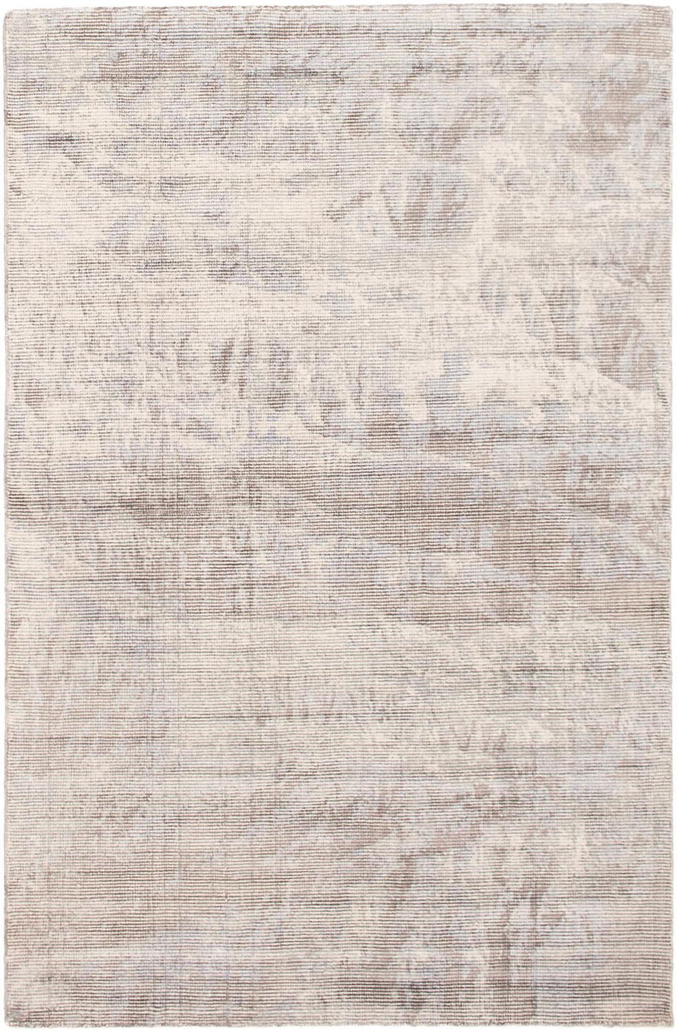 ECARPETGALLERY Tapis Noué à la Main pour Salon, Salle à Manger et Chambre à Coucher Rayé Collection Galleria 5'0" x 7'7" en Gris
