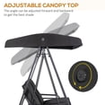 thumbnail image 4 of Outsunny 2 Seater Outdoor Swing Chair Porch Swing Bench with Canopy, 4 of 9
