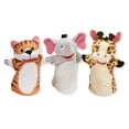thumbnail image 1 of Melissa & Doug Zoo Animals Hand 3 Plush Puppets, 1 of 4