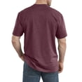 thumbnail image 2 of Dickies Mens Short Sleeve Heavyweight Crew Neck, 3XL, Burgundy Single Dye, 2 of 2