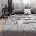 thumbnail image 1 of Fwttom Cotton Bed Blanket Twin Cotton Thermal Blanket Bed Throw Breathable Soft Comfortable Blanket for All Season, 1 of 6