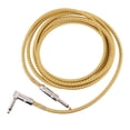 thumbnail image 2 of KAKOWELY 6.35mm Guitar Instrument Cable Right Angle Cable Electric Instrument Bass Cable,118.11X"X1.97"X0.2", 2 of 4