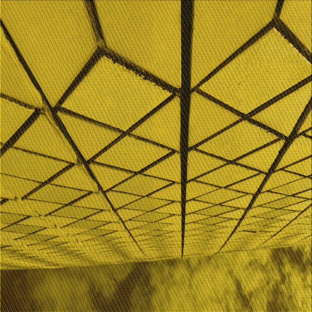 Ahgly Company Tapis d'Intérieur Lavable en Machine Carré Transitionnel Jaune Foncé Vert, 6 Pieds Carré