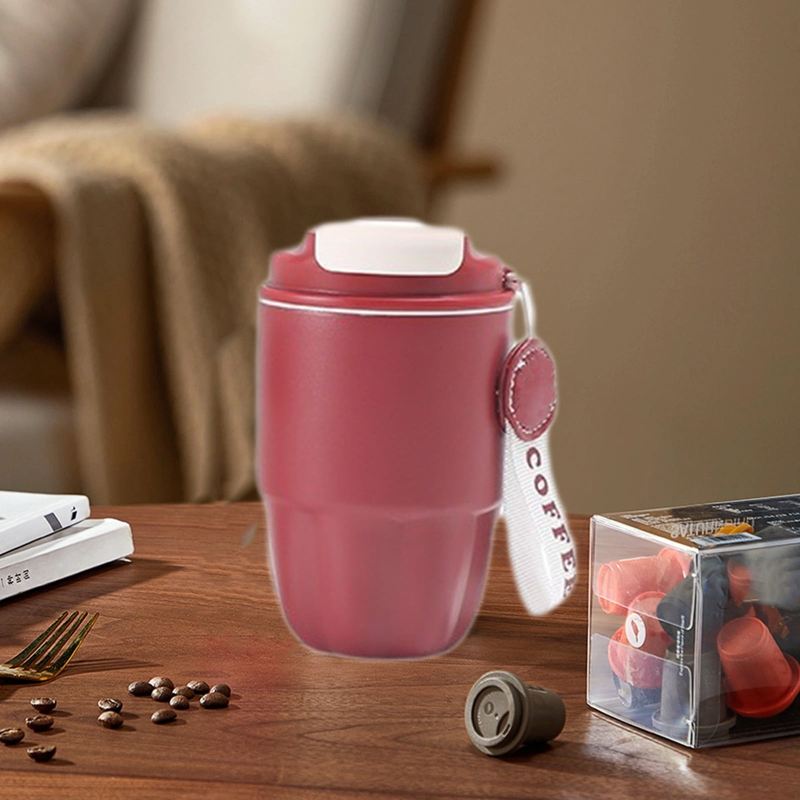 Dvkptbk Tasse en Acier Inoxydable Tasse de Bain de Bouche en Acier Inoxydable Tasse de Lait en Acier Inoxydable Tasse de Café Portable Famille Pots à Dents en Acier Inoxydable Gobelets à Brosse à Dents Essentiels pour la Maison