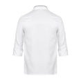 thumbnail image 3 of dPois Men Personalized Chef Coat With Hat Unisex Chef Jacket Kitchen Work Uniform Hotel Restaurant Workwear White02 XXL, 3 of 7