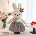 thumbnail image 2 of A Barbie Rabbit And Sweet Bear Couple Plush Toy Set For Gifts Fashion Theme Soft Material, 2 of 9