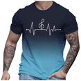 thumbnail image 3 of LUOGENLI T-shirts pour Homme pour Hommes T-Shirt à Imprimé Numérique Col Rond Manches Courtes T-Shirt 4xlt T-shirts pour Hommes T-shirts Graphiques Vêtements d'Été T-shirts Vintage pour Homme T-Shirt Graphique Vêtements d'Été Bleu Pâle TTG, 3 of 4
