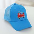 thumbnail image 2 of MIASHUI Cute Embroidery Kids Baseball Cap Adjustable Mesh Hat for Boys Girls,Blue,2-8 Years, 2 of 4